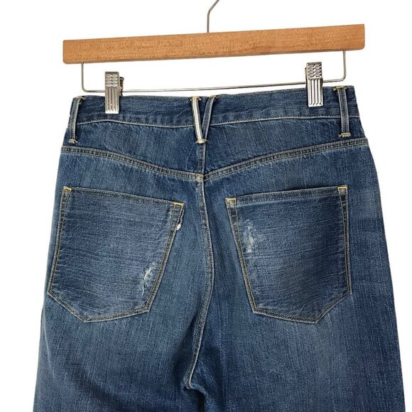 3X1 NYC  High Rise 5 Pocket Zip Up Distressed Jeans Size 26 - Picture 6 of 9